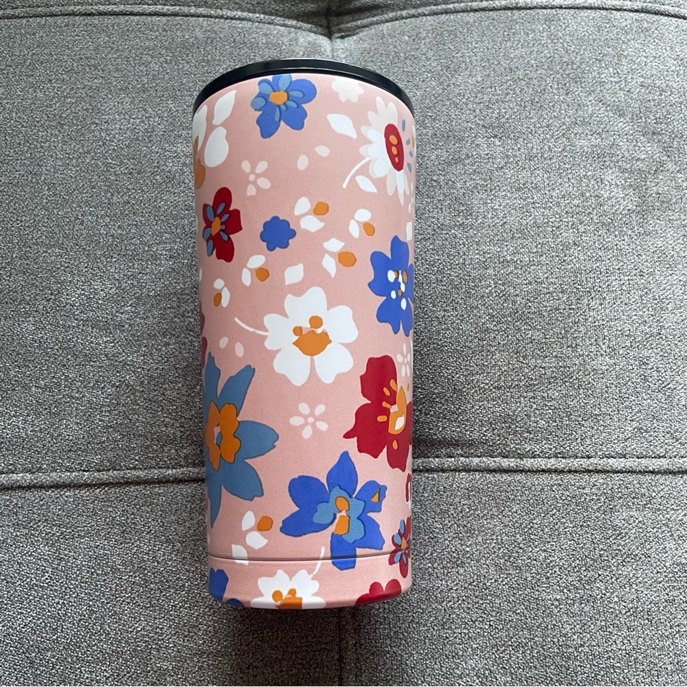 Room essentials floral stainless steel tumbler